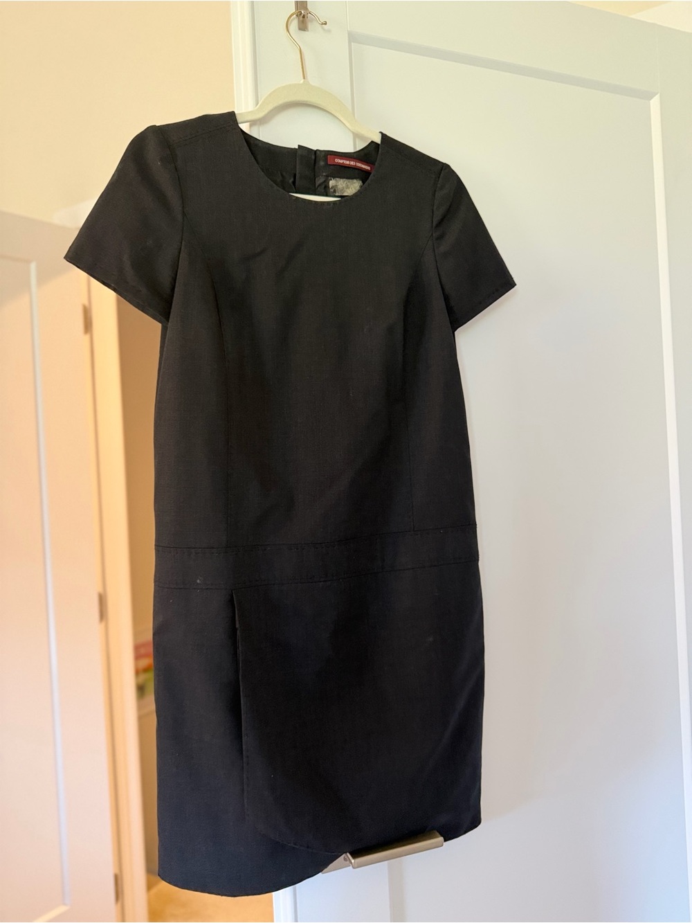 Comptoir des Cottonnier Classic Charcoal Short-Sleeve Shift Dress